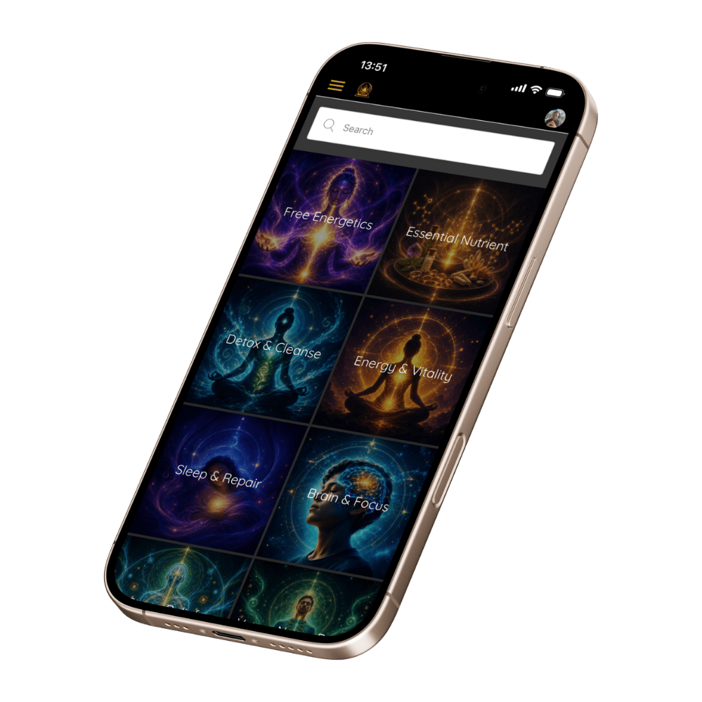 Frequency Healing app on iPhone